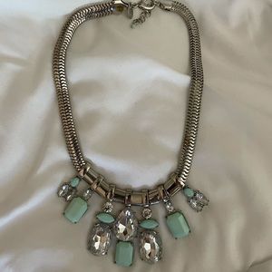 Express Turquoise Diamond Statement Necklace